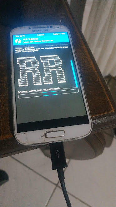TWRP (recovery) instalando a RR no S4